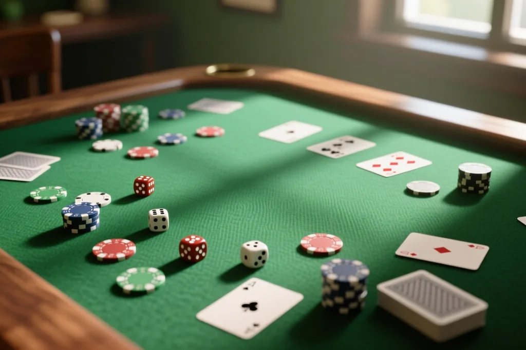 Gry stołowe online: bakarat, kości i poker w kasynie